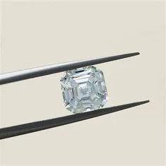 Asscher aqta 'Moissanite